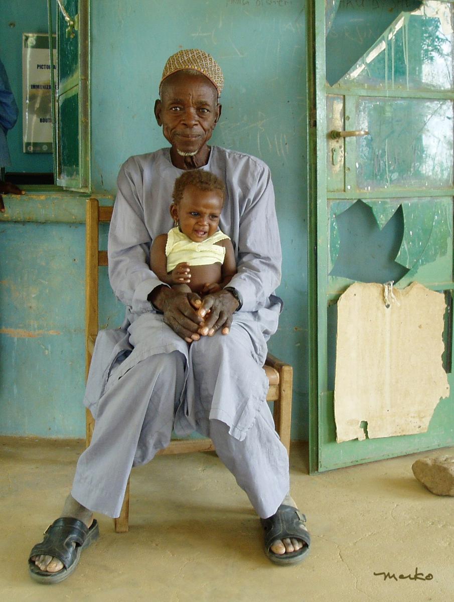 Grandpa granddaughter immunization