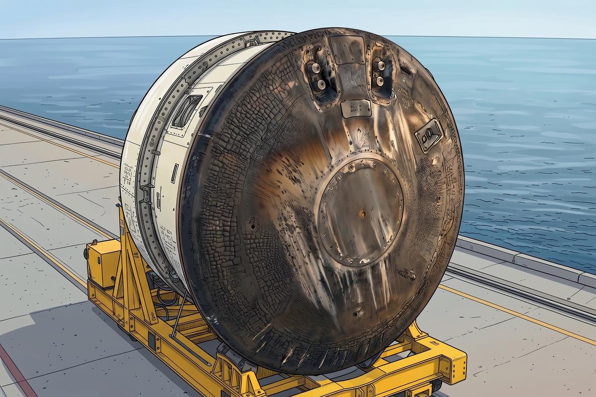 Orion capsule heatshield
