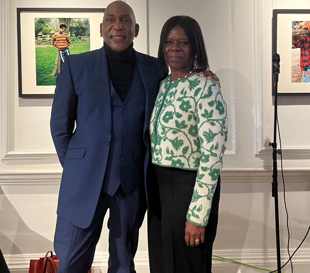 Pauline and Actor Colin McFarlane at Justice4Windrush Campaign Event in September 2023