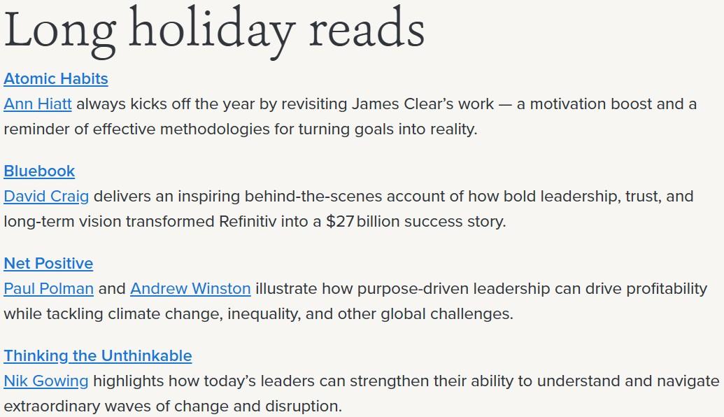 Board Intelligence adds Bluebook to their top 2025 Holiday Reading List