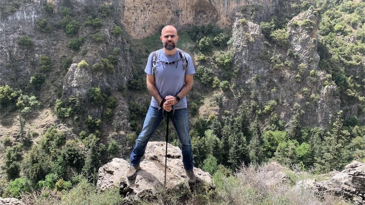 Wissam in the Qannoubin Valley, Lebanon
