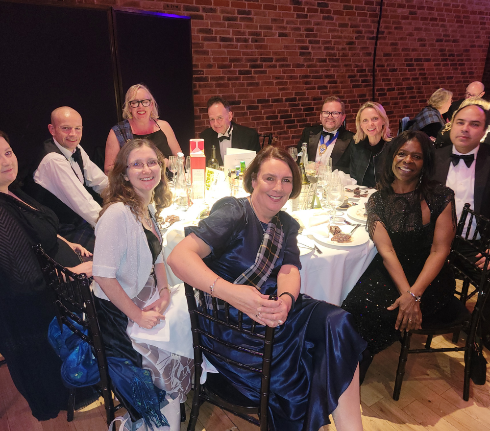 Law Society of Scotland's Burns Night event in the City, with President of the Law Society of Scotland and Lord Stewart of Dirleton Q.C among others