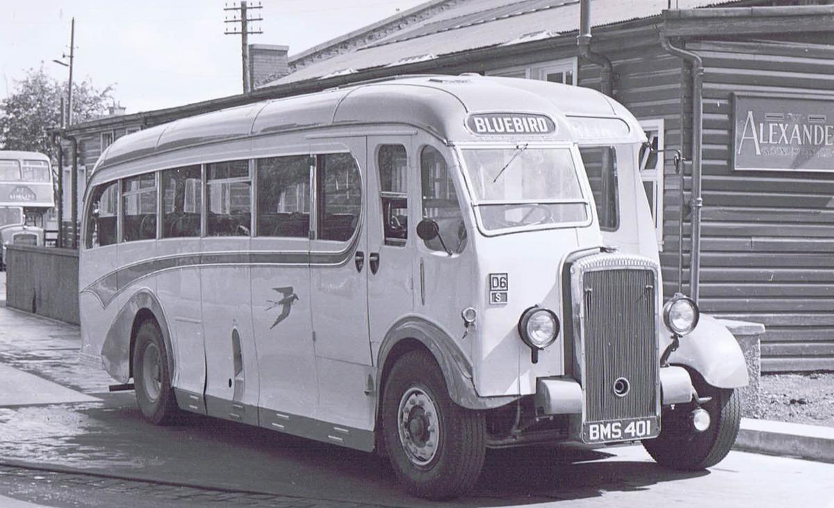 1948 Daimler CVD6 with Burlingham 33-seat coach bodywork