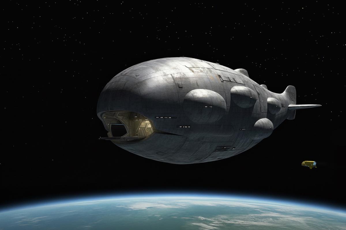 <p>Lo-Loader 120 approaching Orca Braveheart</p>