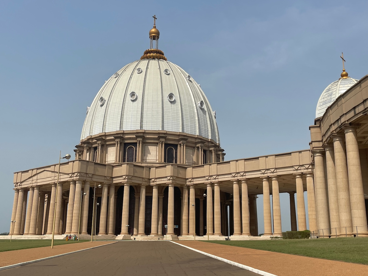 The Basilica of Our Lady of Peace in Yamoussoukro, Côte d’Ivoire