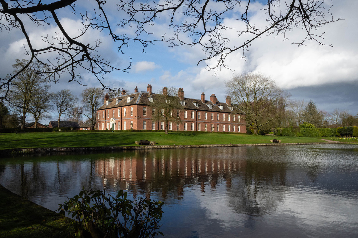 Gawsworth New Hall, the 18th Century home of silk owner William Birchenough