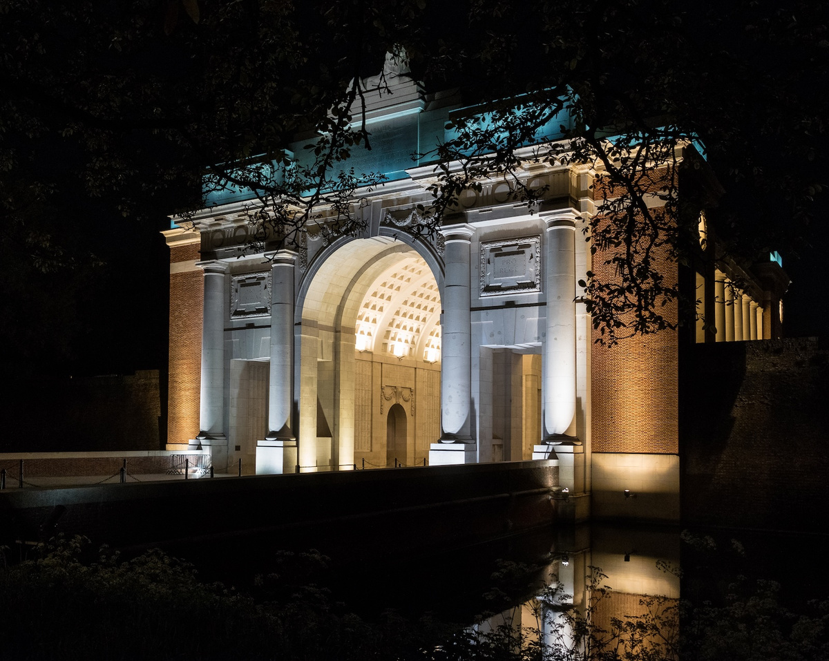 <p>Designed by Sir Reginald Blomfield and unveiled in July 1927, the Menin Gate stands at the site of one of the old defensive gates of the city of Ypres. It commemorates 54,00 British and Commonwealth &lsquo;missing;&rsquo; that is, soldiers who were killed in the Ypres Salient and whose remains have not been found. The memorial holds the Last Post Ceremony every evening at 8 pm, when buglers play the Last Post and acts of remembrance for fallen soldiers take place.</p>
