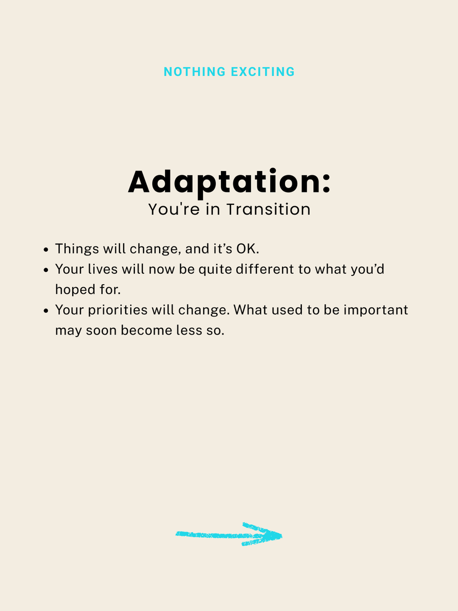Nothing Exciting chapter graphic — Adaption