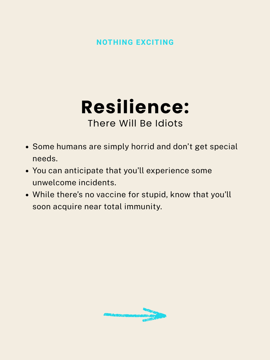 Nothing Exciting chapter graphic — Resilience