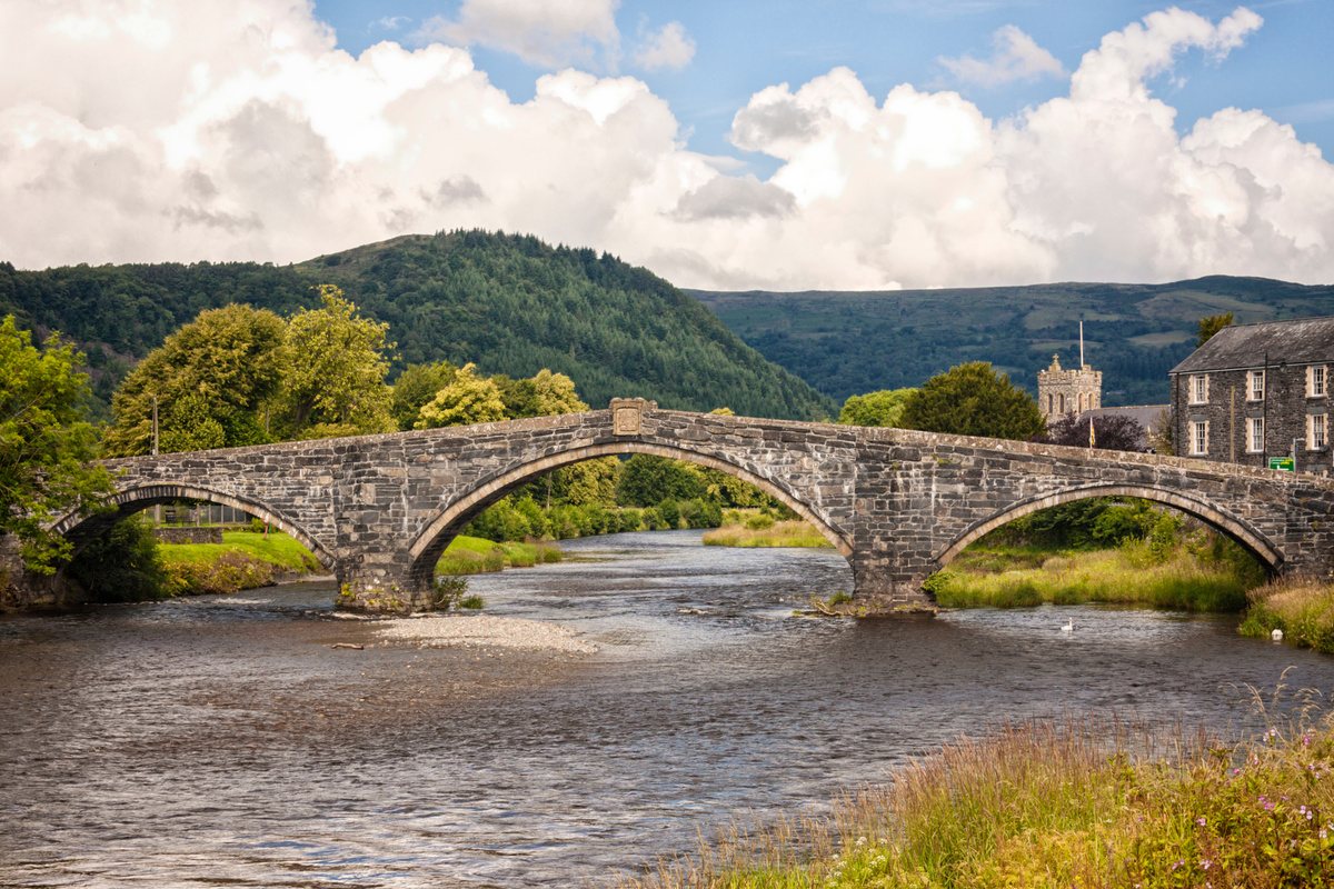 Pont Fawr, medieval bridge at Llanrwst, North Wales