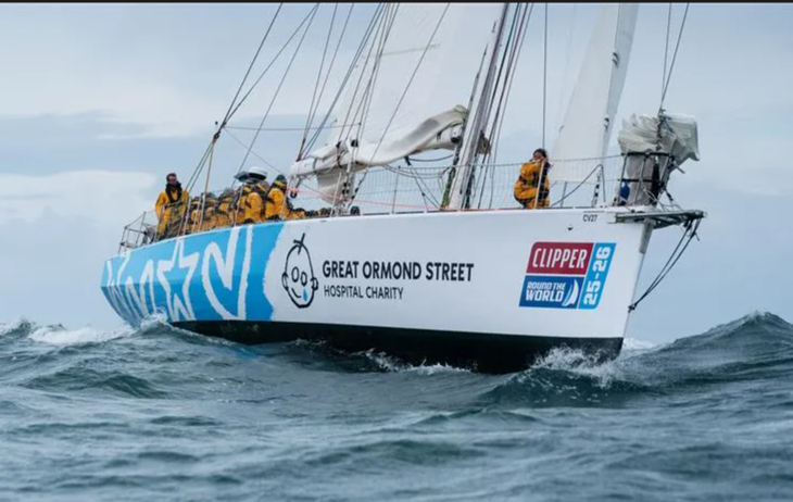 Clipper Race yacht Team Great Ormond Street Hospital during the 2025/26 round the world race