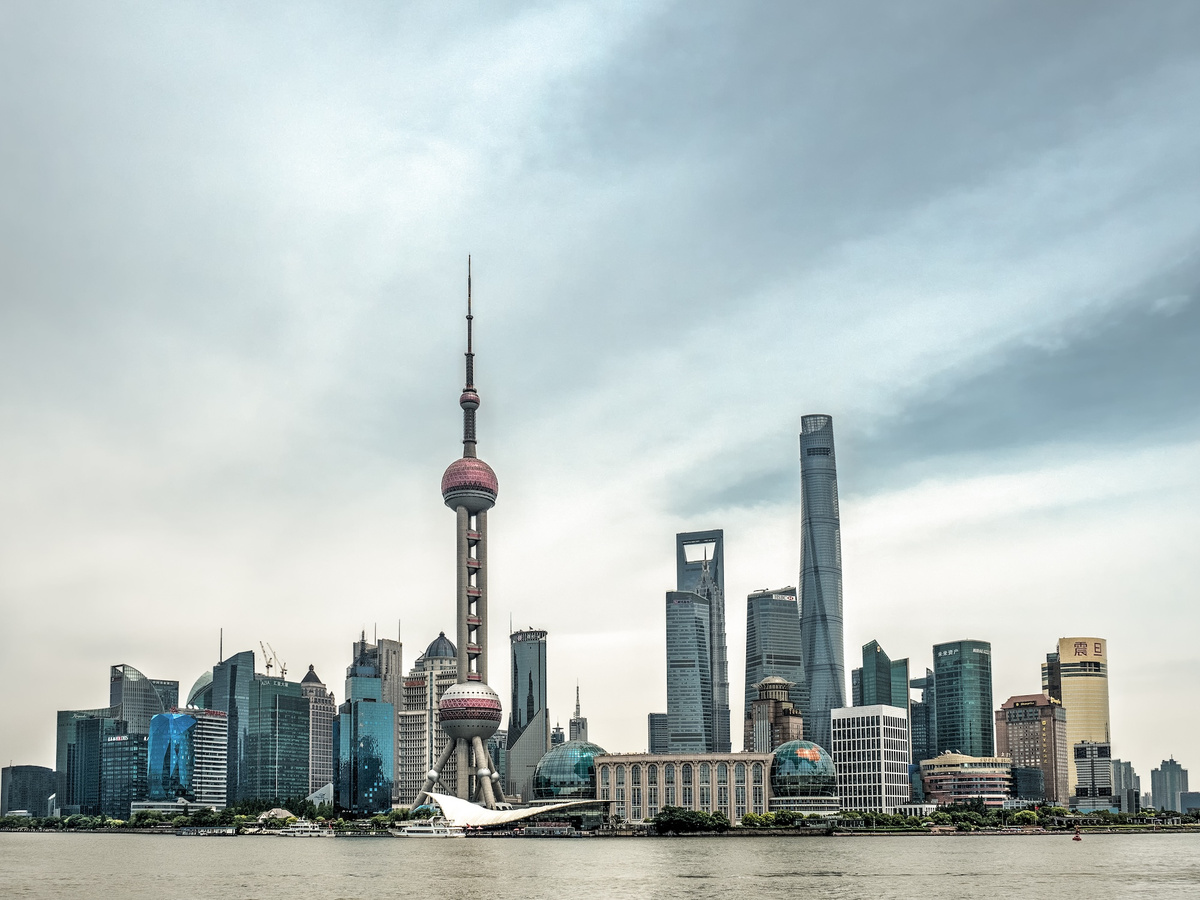 Shanghai skyline.