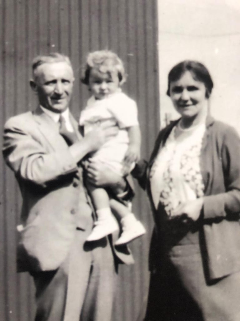 Laurie and Clio Robinson with my mother June Clio.