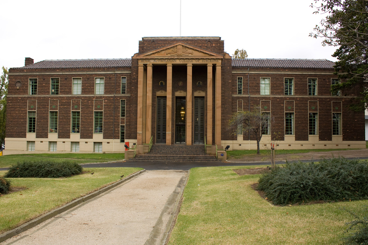 Royal Australasian College of Surgeons in Melbourne.