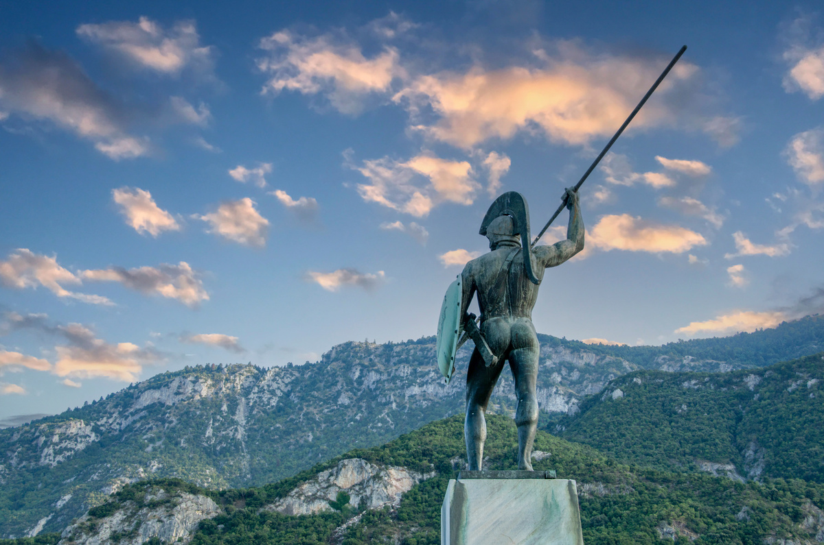 Spartan statue