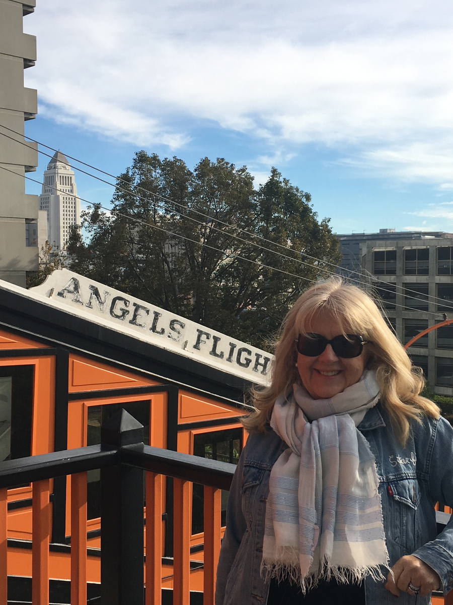 Carole Ryder at Angels Flight in Los Angeles